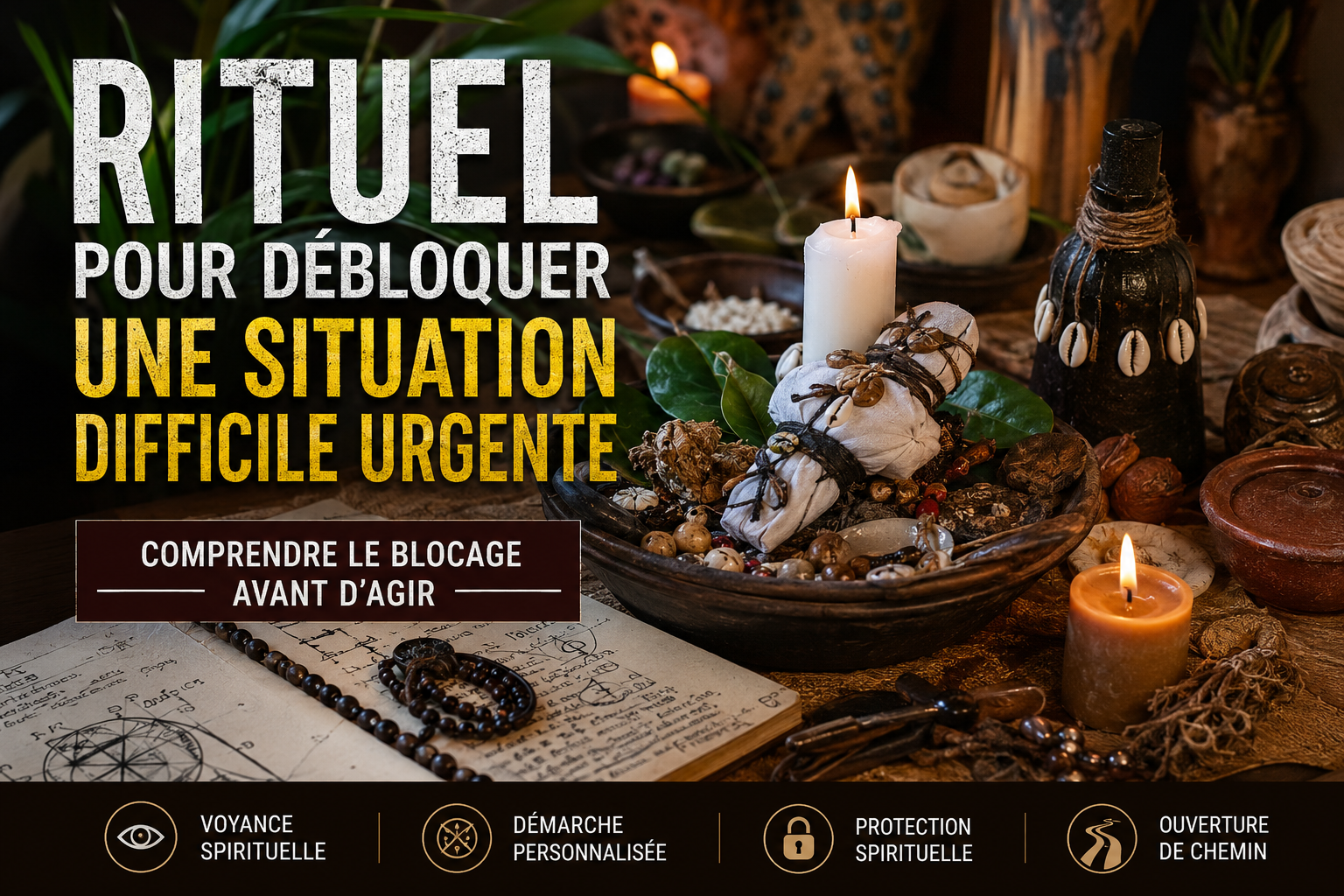 Rituel pour débloquer une situation difficile urgente : comprendre le blocage avant d’agir