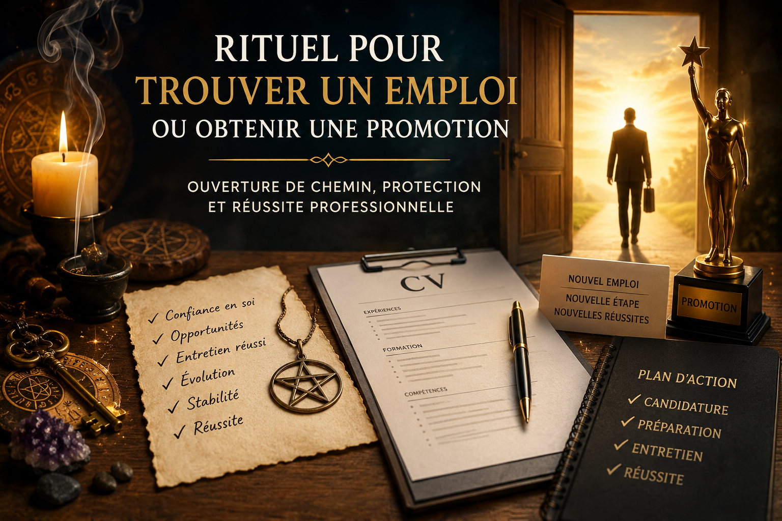 Rituel pour trouver un emploi ou obtenir une promotion