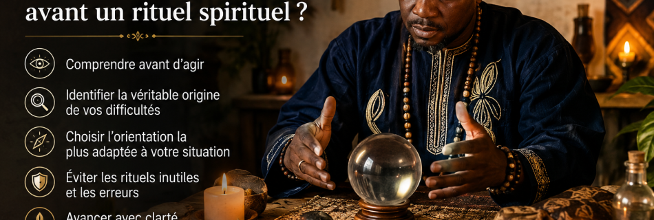 Pourquoi faire une voyance avant un rituel spirituel ? Comprendre le but de la voyance spirituelle