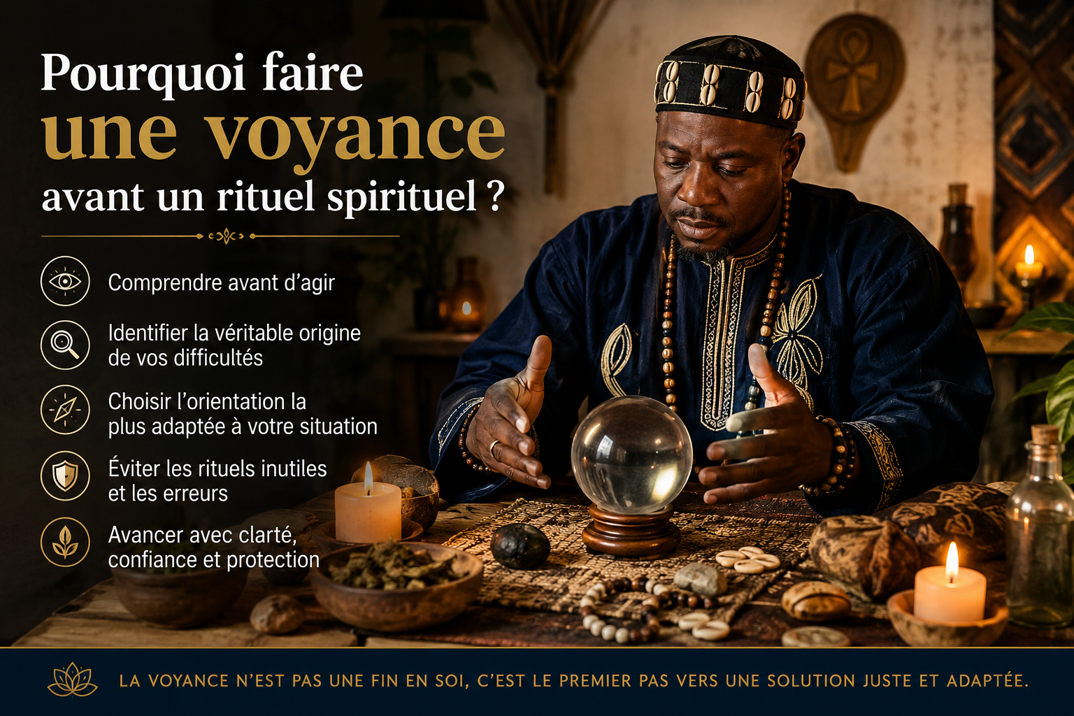 Pourquoi faire une voyance avant un rituel spirituel ? Comprendre le but de la voyance spirituelle