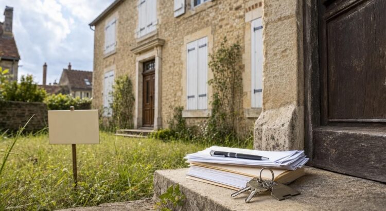 Autel de rituel vodoun pour la protection spirituelle d’une maison et d’un héritage immobilier contre une vente non souhaitée.