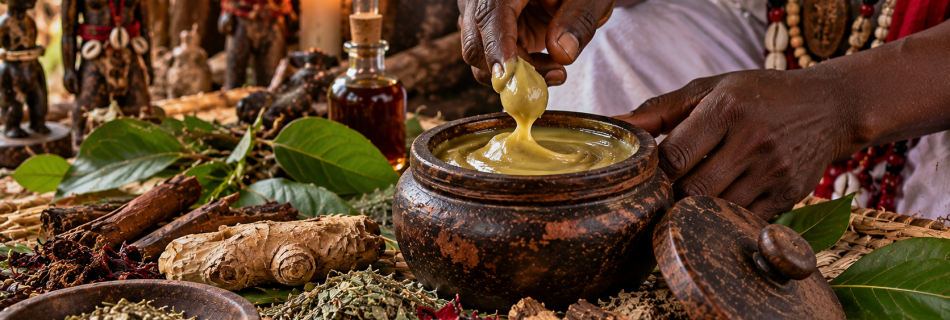 Préparation traditionnelle masculine à base de plantes béninoises